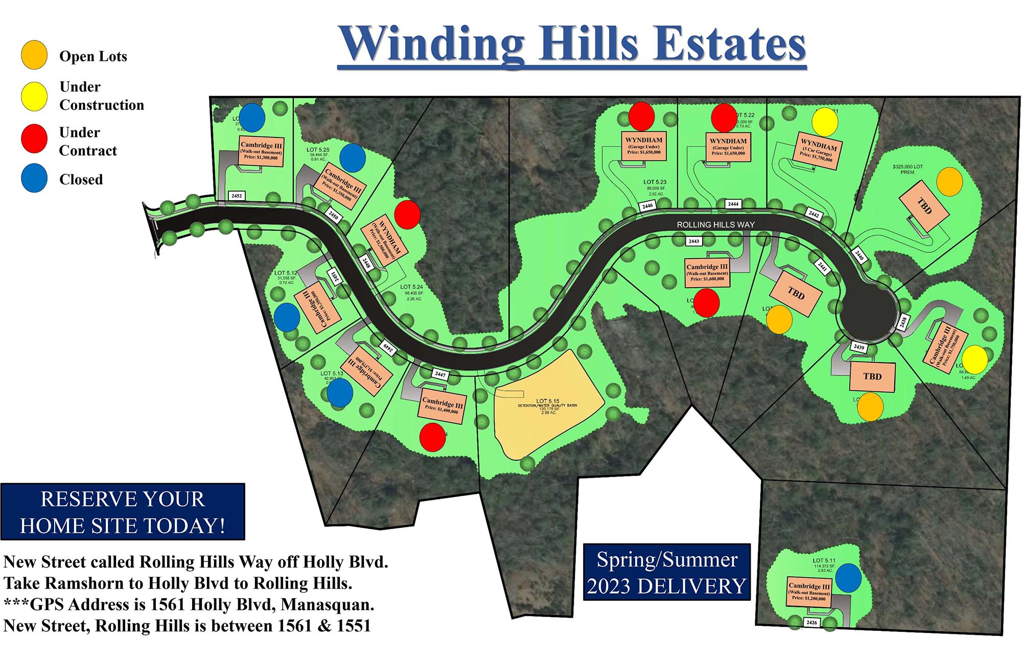 Winding Hills Available Lots