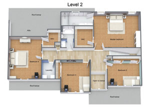 Cambridge floor plan level 2