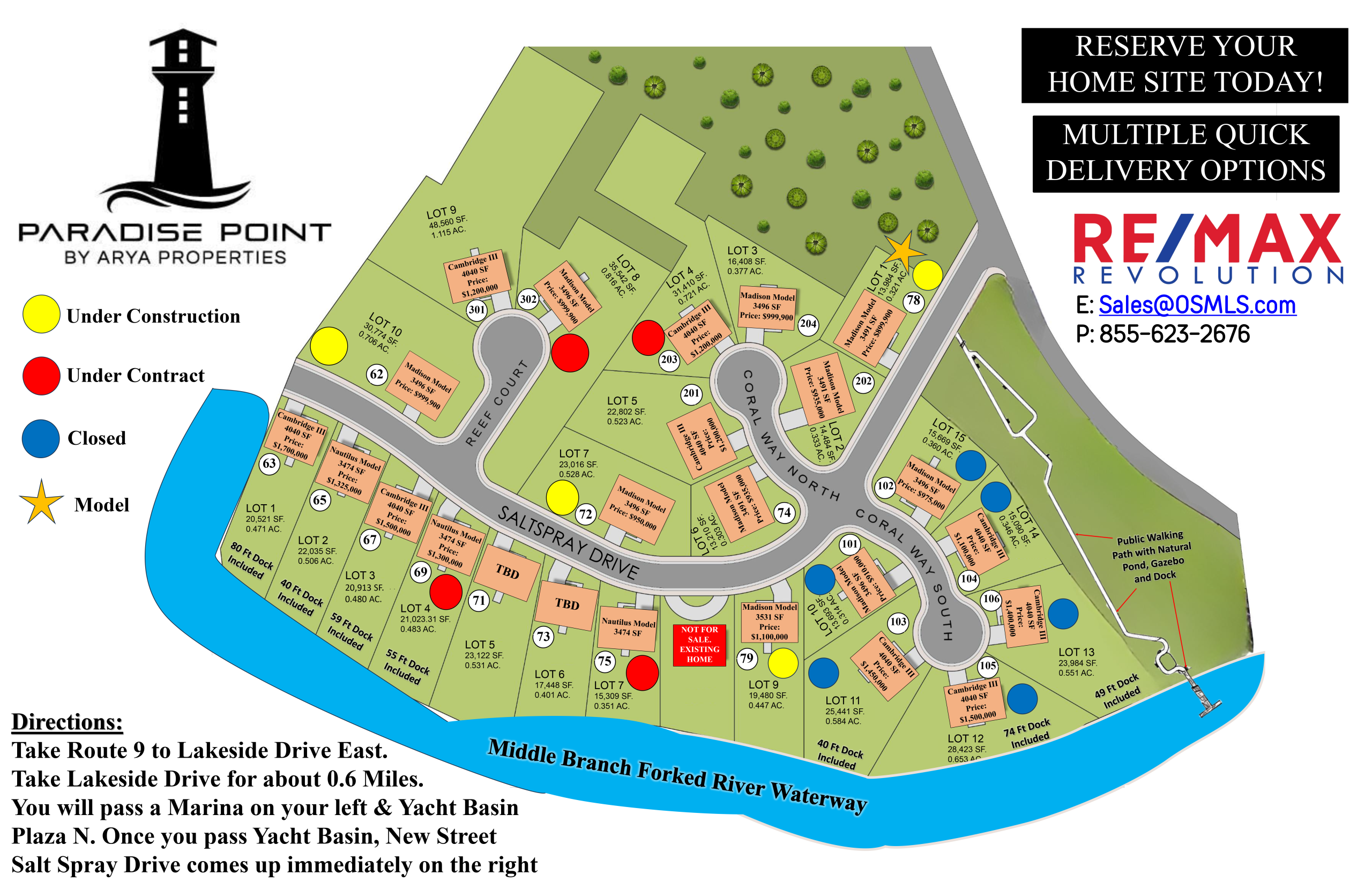 Paradise Pointe Available Lots