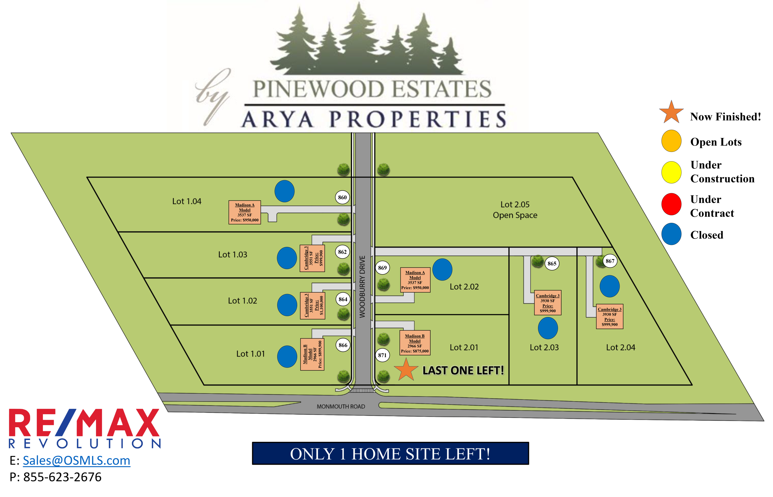 Pinewood Estates Available Lots