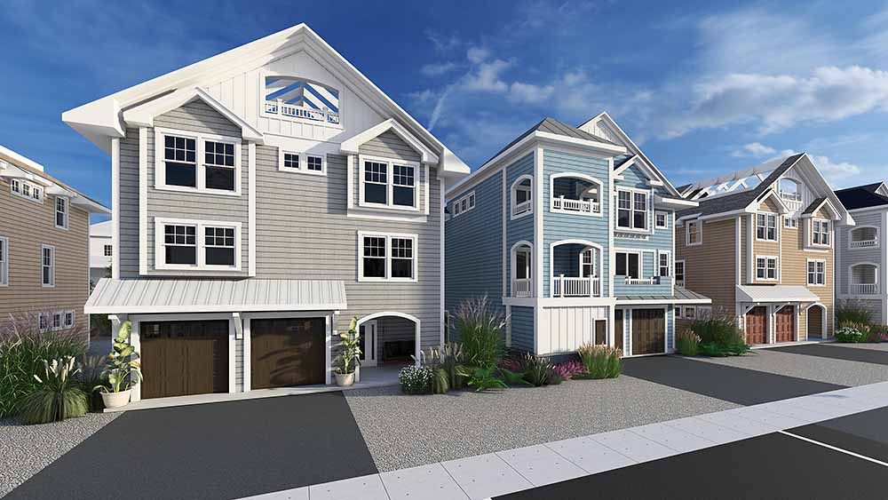 New homes at Island Beach Estates North