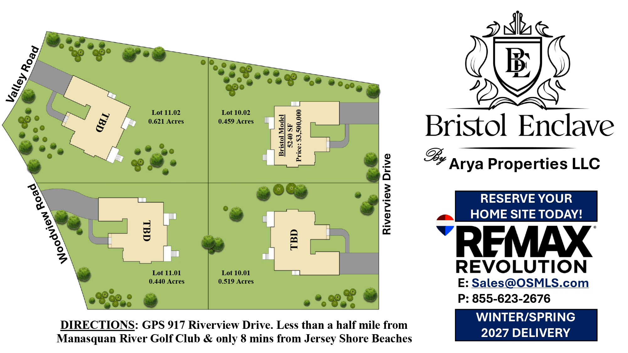 Bristol Enclave Available Lots